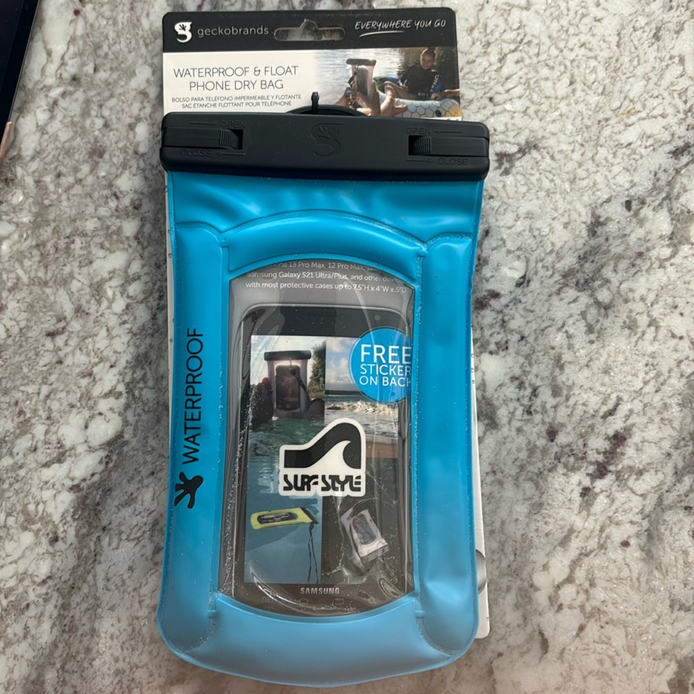 Geckobrands Waterproof & float phone dry bag.